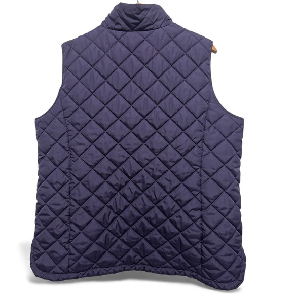 Lands' End Navy Quilted Vest - Picture 6 of 8